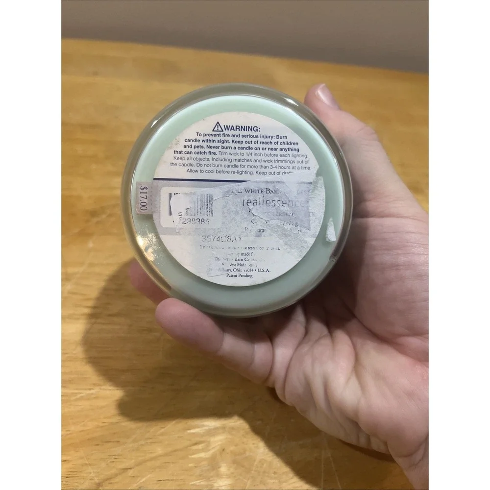 Juniper Breeze White Barn Real Essence 15oz 1‎ Wick Candle Jar 425g NOS - Picture 4 of 4